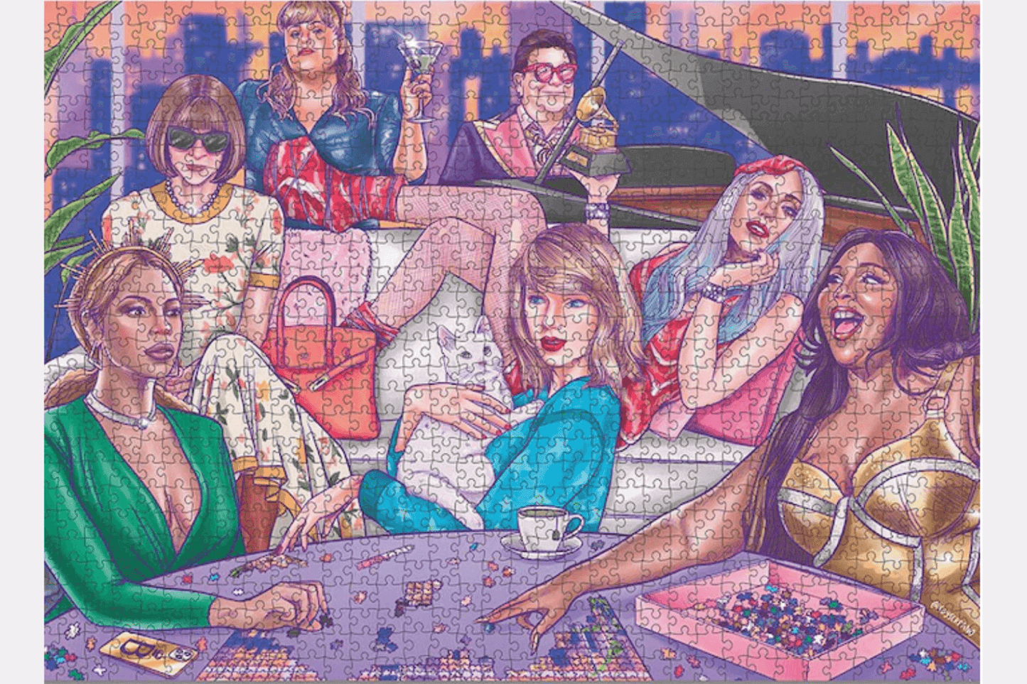 1000 Piece Jigsaw Puzzle - Night In - Peninsula Records & Books - Jigsaw Puzzle