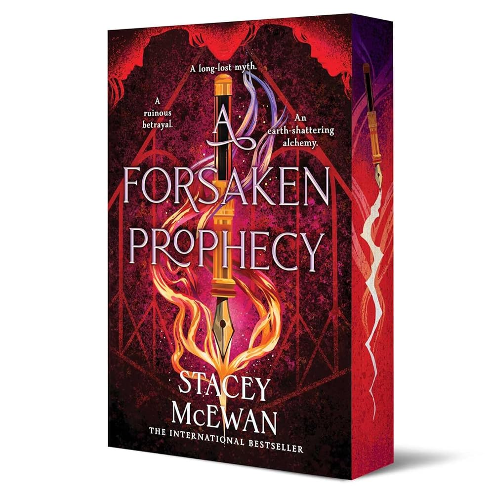 A Forsaken Prophecy by Stacey McEwan, sprayed edges paperback romantasy.