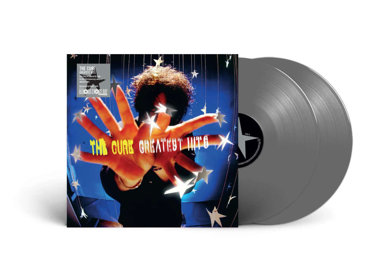 The Cure - Greatest Hits RSD 2026 Silver Bio Vinyl 2LP album packaging