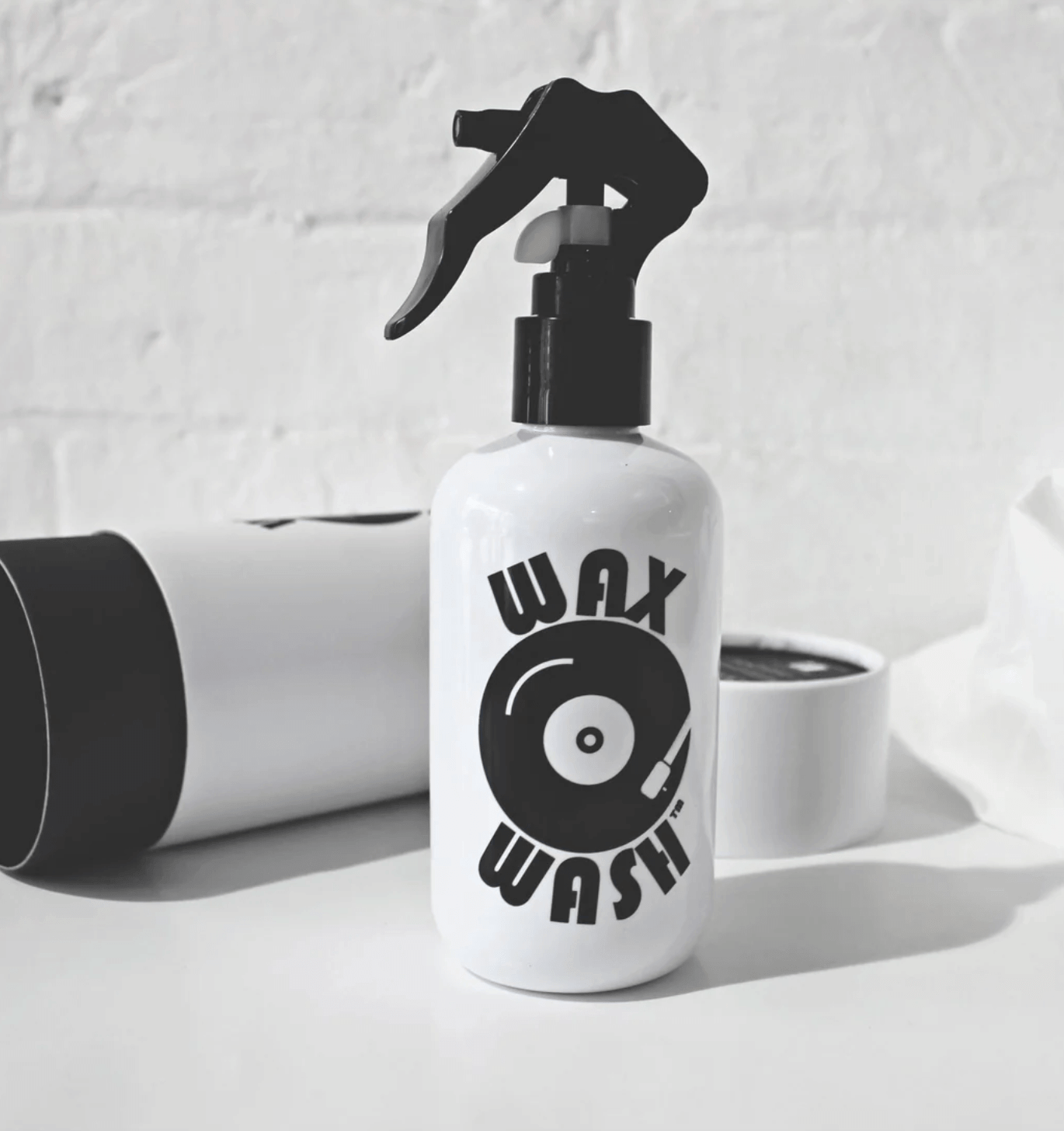 Wax Wash Record Cleaning Kit - Australian Made (250ml bottle with 2 lint free cleaning cloths) - Peninsula Records & Books - Vinyl Accessories