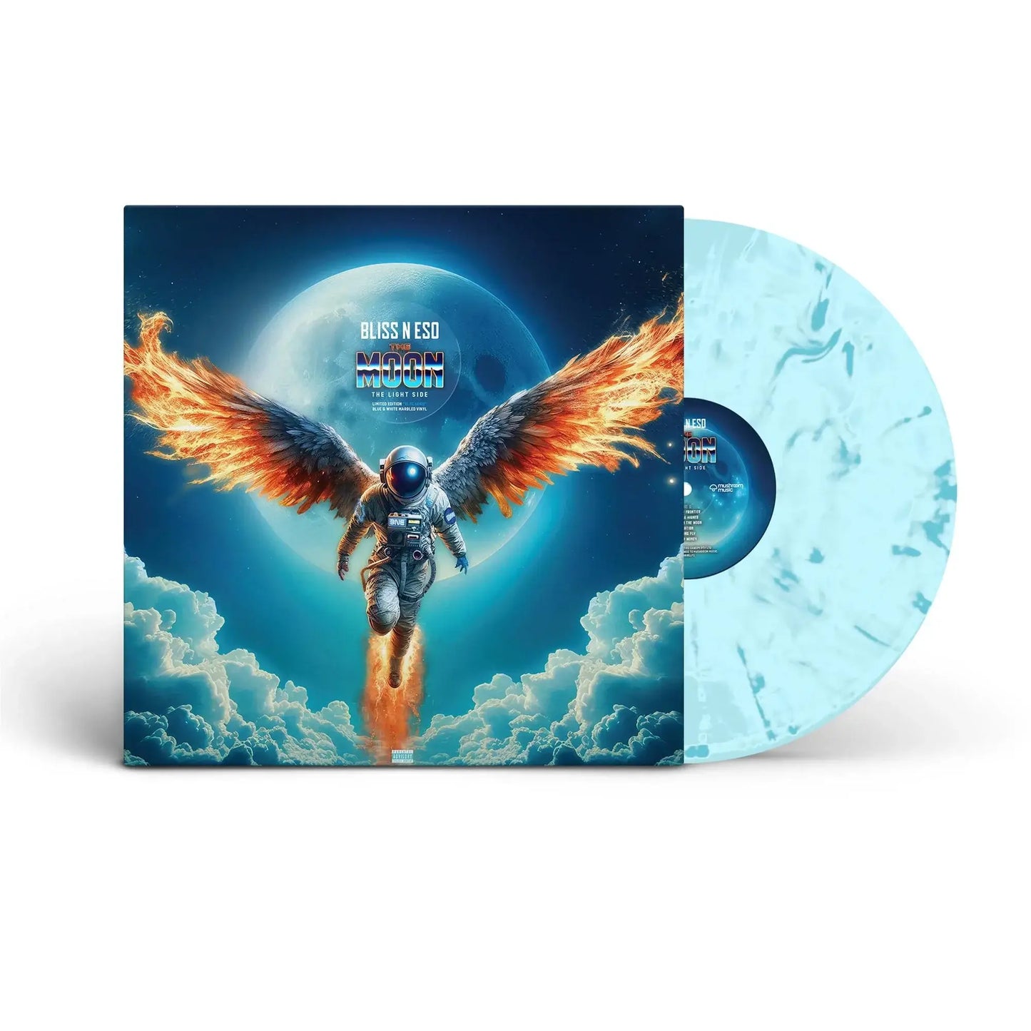 Bliss N Eso - The Moon (Blue Moon Marbed) Vinyl LP - Peninsula Records & Books - Vinyl Record