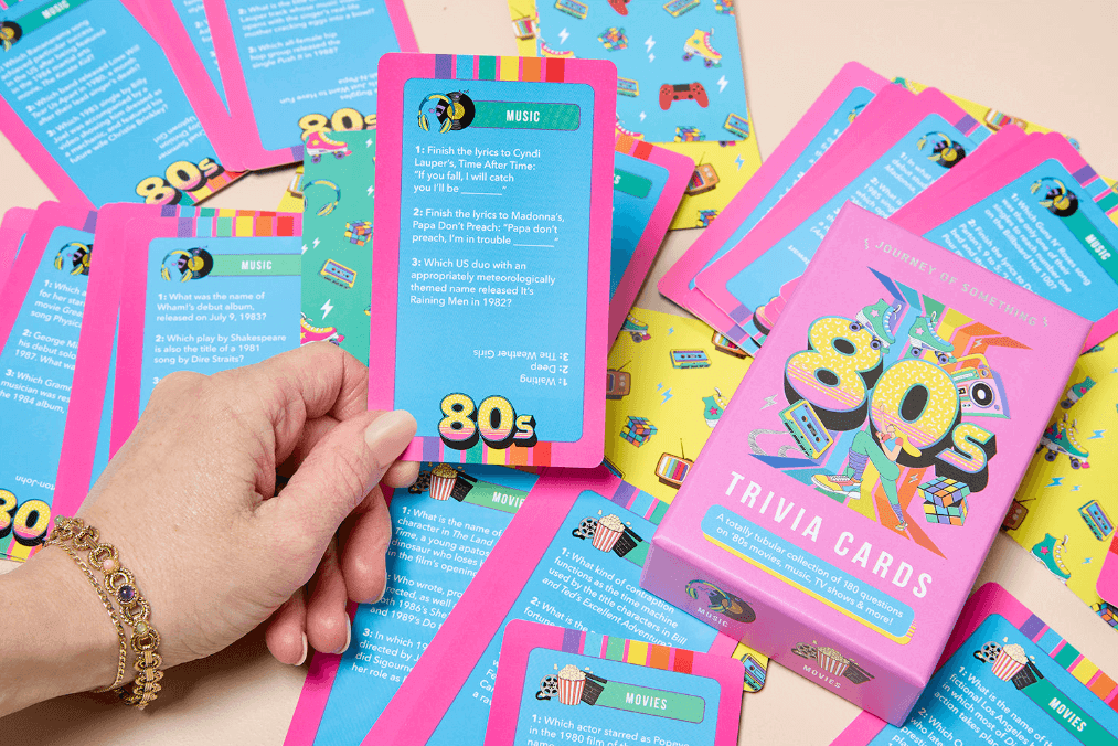 80's Trivia Cards – Test Your 80's Knowledge! - Peninsula Records & Books - Card Game