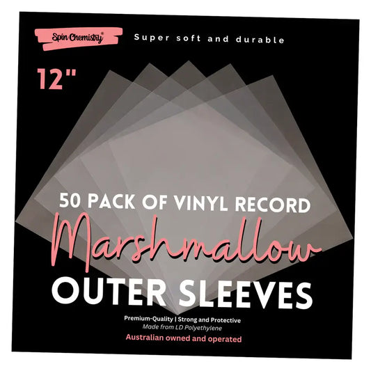 Spin Chemistry 50 Pack of 12-inch Record Outer Sleeves (Marshmallows)