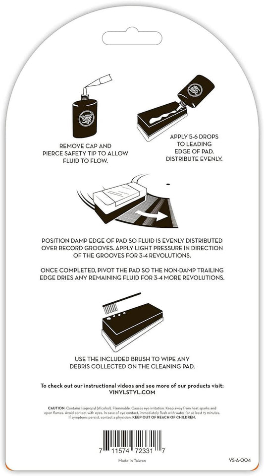 Vinyl Styl® LP Vinyl Record Deep Cleaning System With Pad and Cleaning Fluid - Peninsula Records & Books - Vinyl Accessories