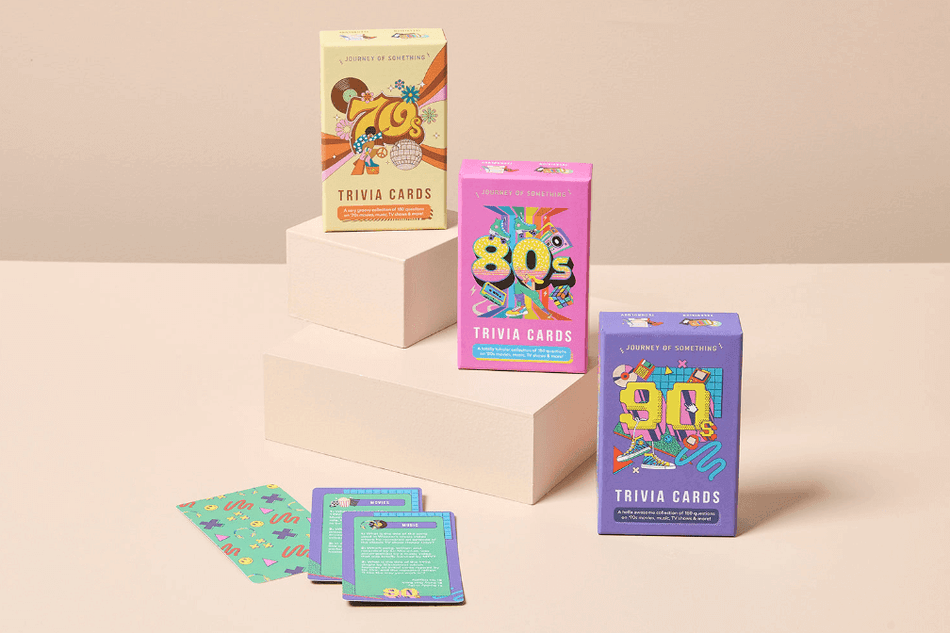 90's Trivia Cards – Relive the 90's! - Peninsula Records & Books - Card Game