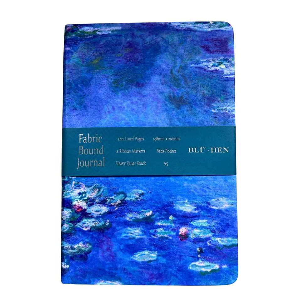 Fabric Bound Journal: Water Lilies