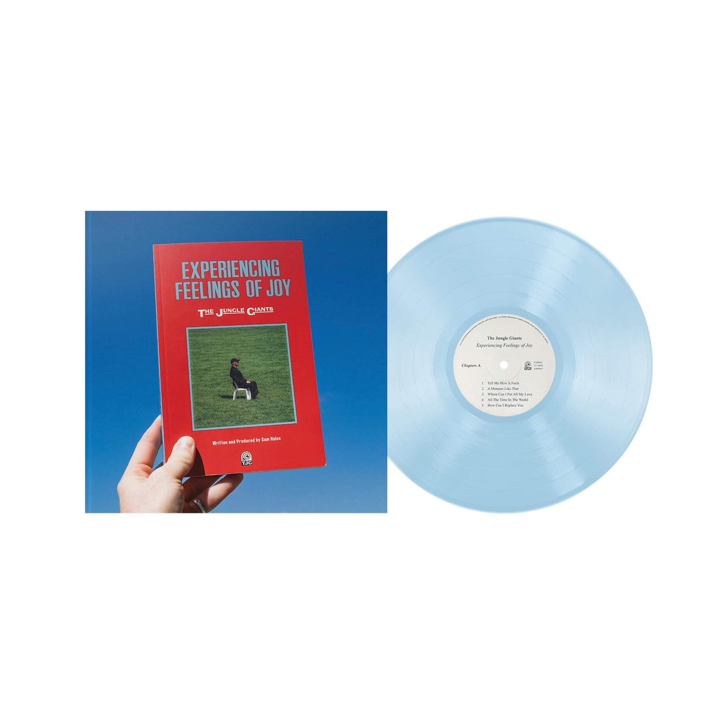The Jungle Giants - Experiencing Feelings of Joy opaque blue vinyl LP album cover