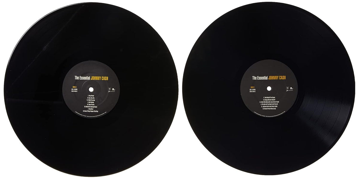 Johnny Cash - The Essential Johnny Cash 2LP disc 2 label