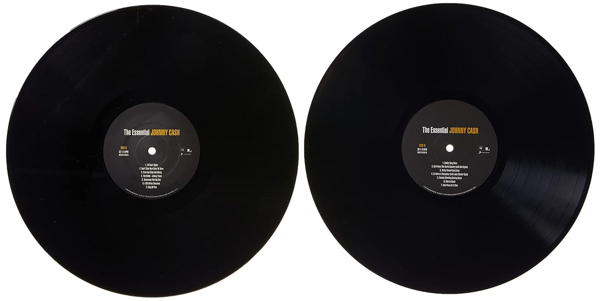 Johnny Cash - The Essential Johnny Cash 2LP gatefold interior