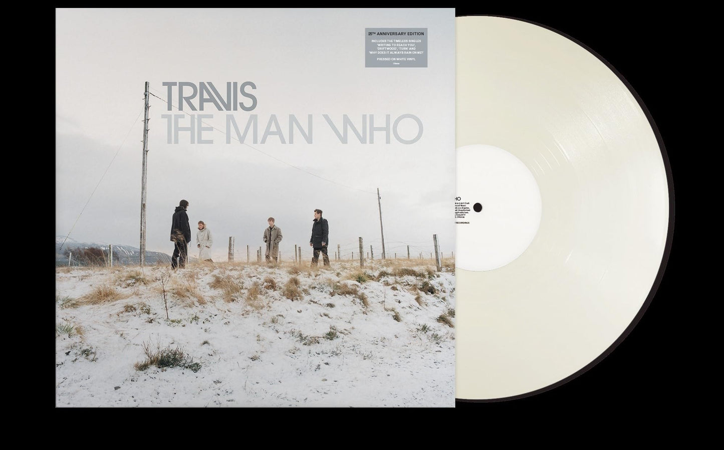 Travis - The Man Who Limited White Vinyl LP album cover