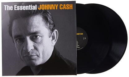 Johnny Cash - The Essential Johnny Cash 2LP disc 1 label