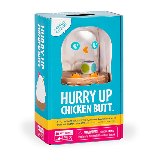 Exploding Kittens Hurry Up Chicken Butt 2-6 Players - Ages 4+ - 2 Minutes to Play - Hot Potato Style Card Game - Fun Card Game, Family Game Night, Creative Kids Game by 