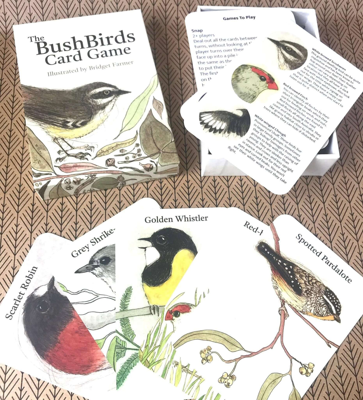 The Bush Birds - Card Game - Peninsula Records & Books - Card Game