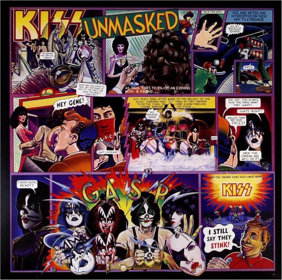 Kiss - Unmasked 180g vinyl LP album cover
