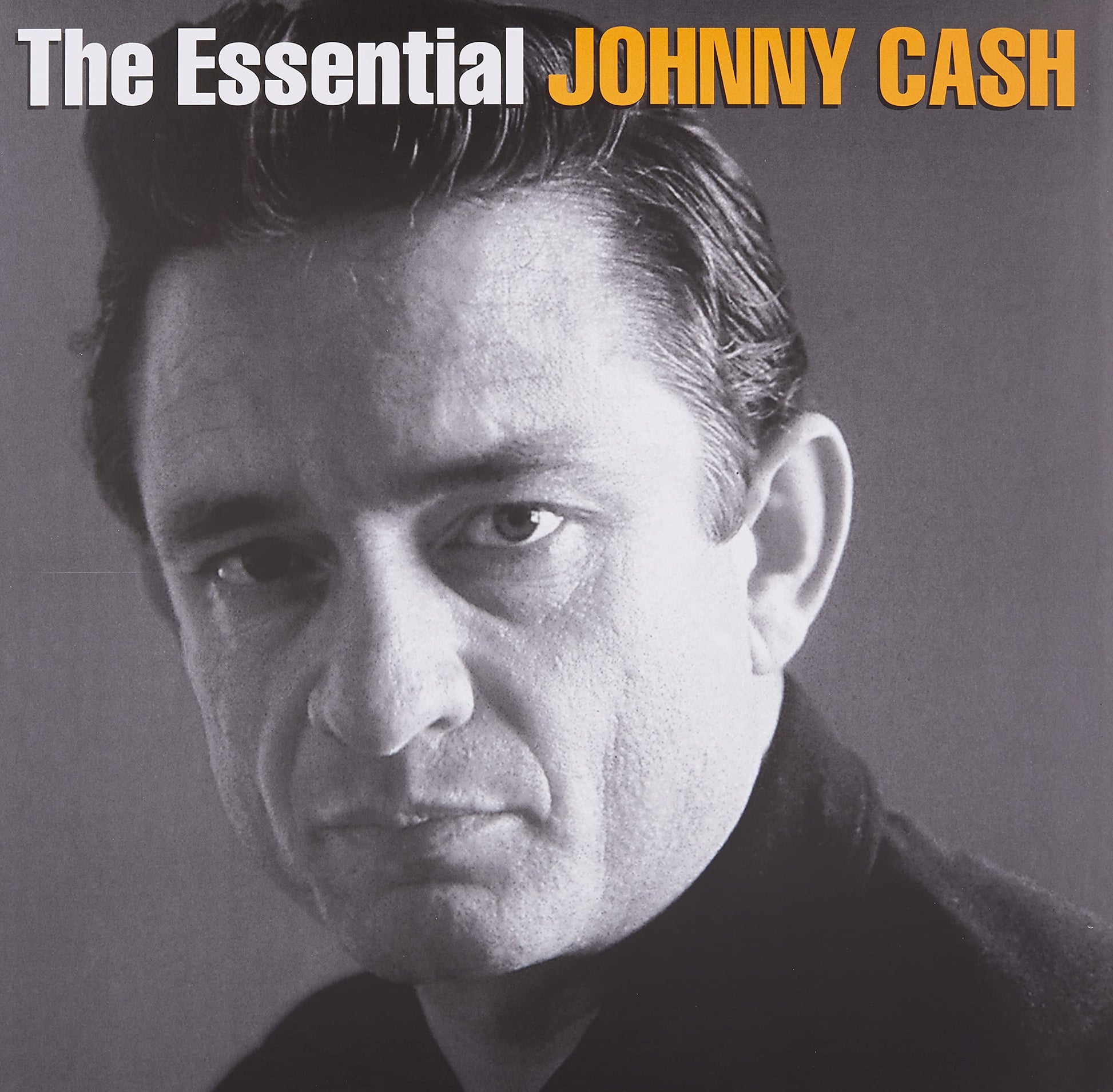 Johnny Cash - The Essential Johnny Cash 2LP album cover