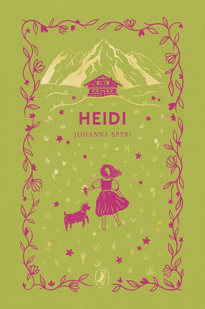Heidi by Johanna Spyri, Puffin Clothbound Classics hardback for young readers.