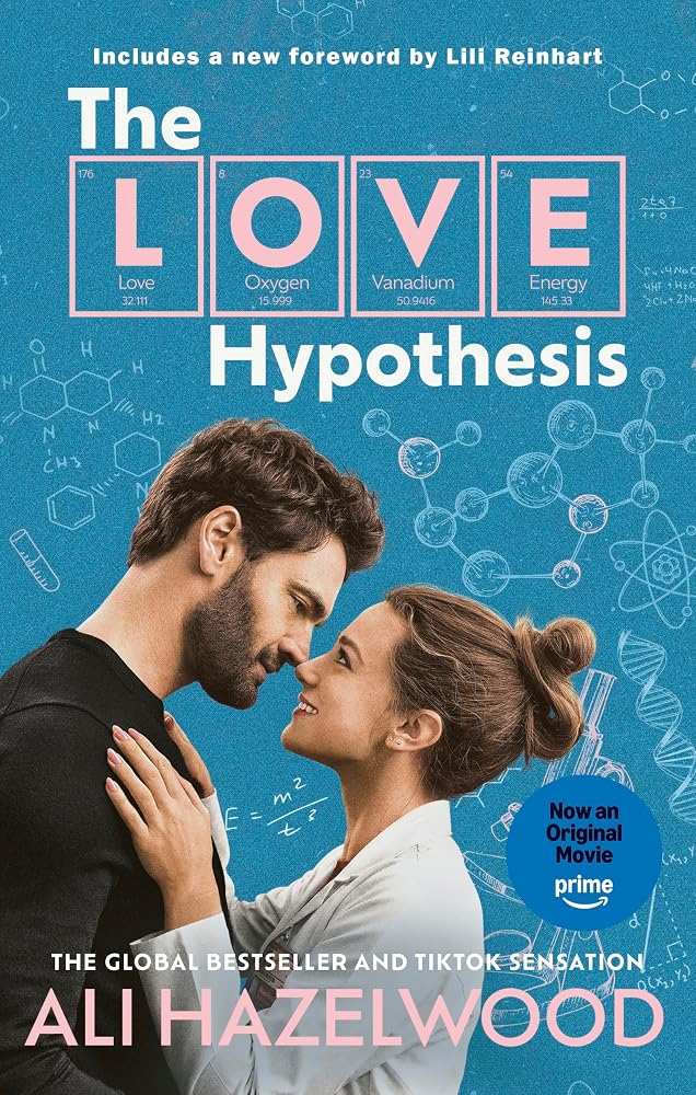 The Love Hypothesis by Ali Hazelwood, paperback STEM romance, Prime Video tie-in edition.