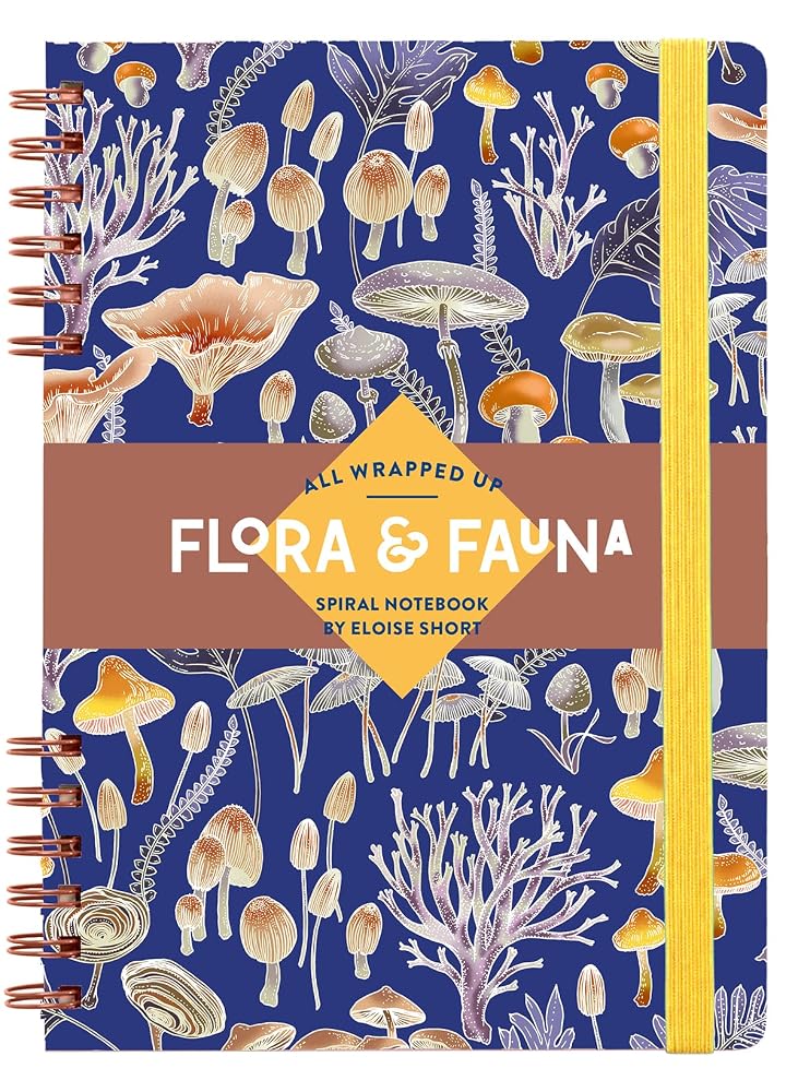 All Wrapped Up Flora and Fauna spiral notebook by Eloise Short.