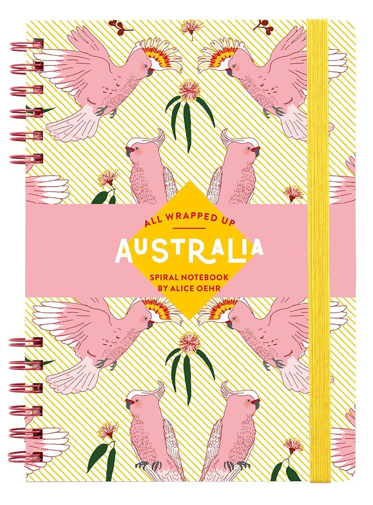All Wrapped Up Australia spiral notebook by Alice Oehr.