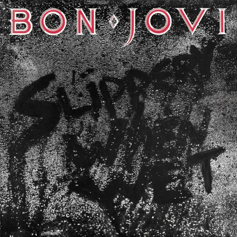 Bon Jovi - Slippery When Wet vinyl LP album cover