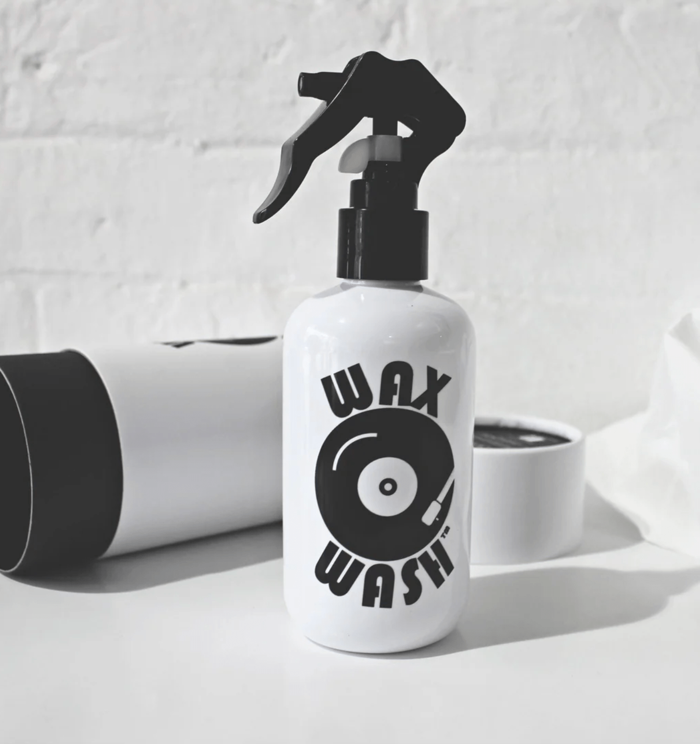 Wax Wash Record Cleaning Kit - Australian Made (250ml bottle with 2 lint free cleaning cloths) - Peninsula Records & Books - Vinyl Accessories