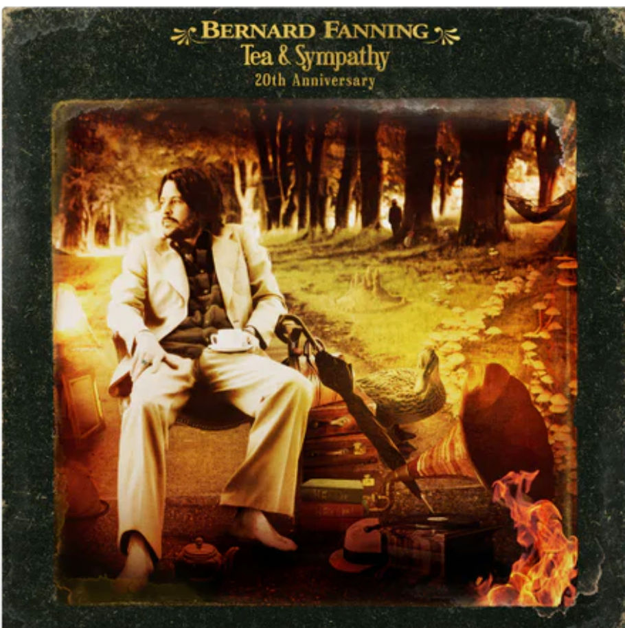 Bernard Fanning - Tea and Sympathy 20th Anniversary deluxe 2LP brew-toned vinyl album cover