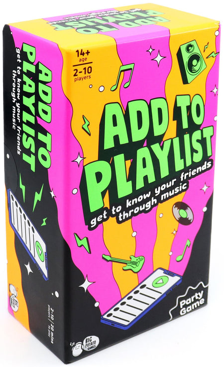 Add to Playlist music party game box.