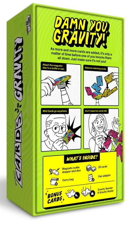 Cards Vs Gravity Pro card game box and contents.