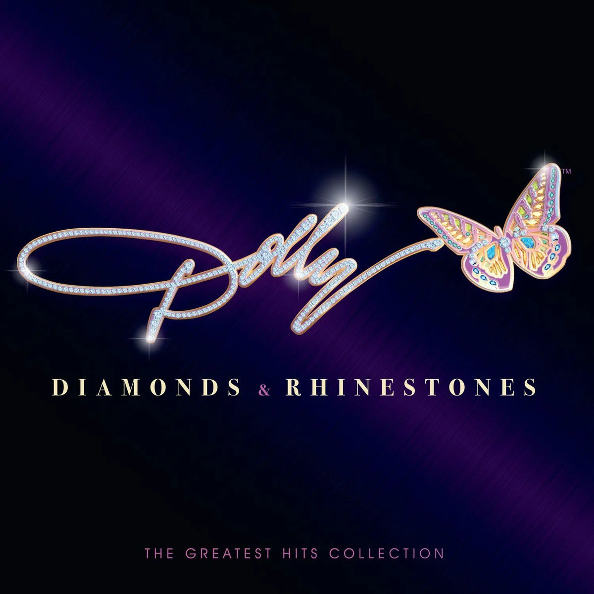 Dolly Parton Diamonds and Rhinestones Greatest Hits Collection vinyl LP cover