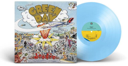 Green Day - Dookie baby blue vinyl LP sleeve and record