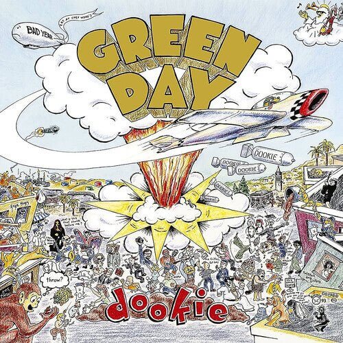Green Day - Dookie 30th anniversary baby blue vinyl LP album cover