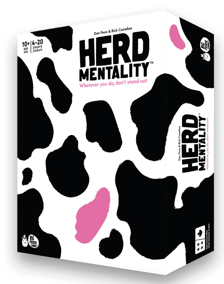 Herd Mentality family party board game box.