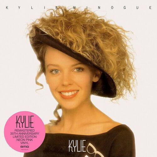 Kylie Minogue - Kylie 35th anniversary neon pink vinyl LP album cover