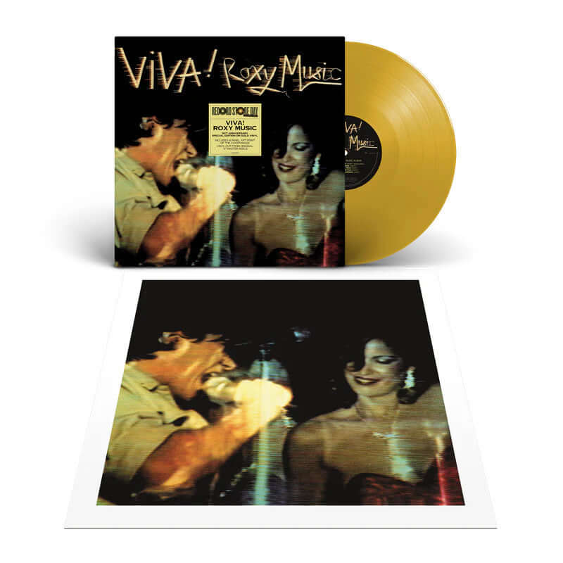 Roxy Music - Viva! RSD 2026 gold vinyl LP album cover