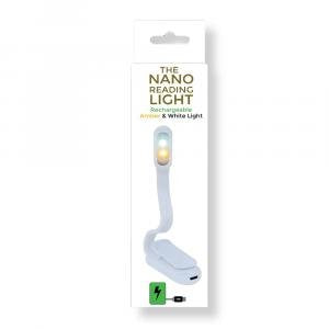 The Nano Reading Light - Rechargeable Amber & White Light