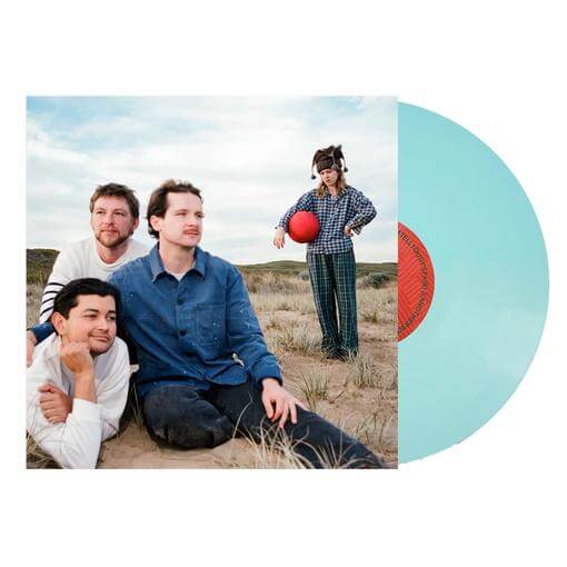The Belair Lip Bombs – Again album cover with Sky Blue vinyl pressing