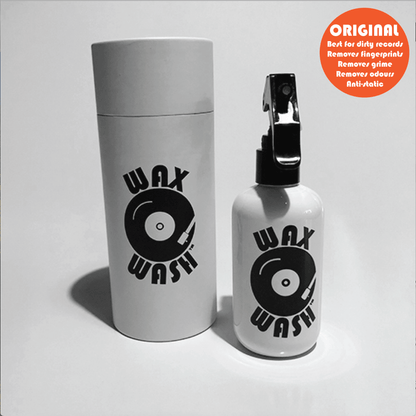 Wax Wash Record Cleaning Kit - Australian Made (250ml bottle with 2 lint free cleaning cloths) - Peninsula Records & Books - Vinyl Accessories