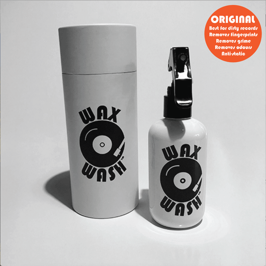 Wax Wash Record Cleaning Kit - Australian Made (250ml bottle with 2 lint free cleaning cloths) - Peninsula Records & Books - Vinyl Accessories